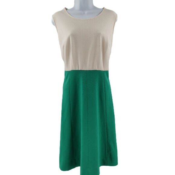 Vintage Seafoam Green and White 2- toned Dress - Picture 1 of 5
